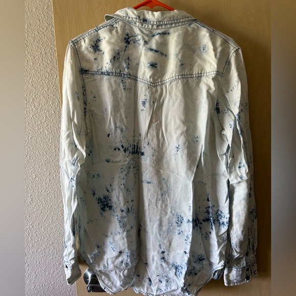 Target Button Down Denim Like Shirt - Picture 3 of 3